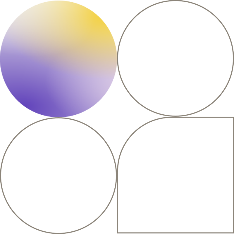 Geometric shapes with gradient