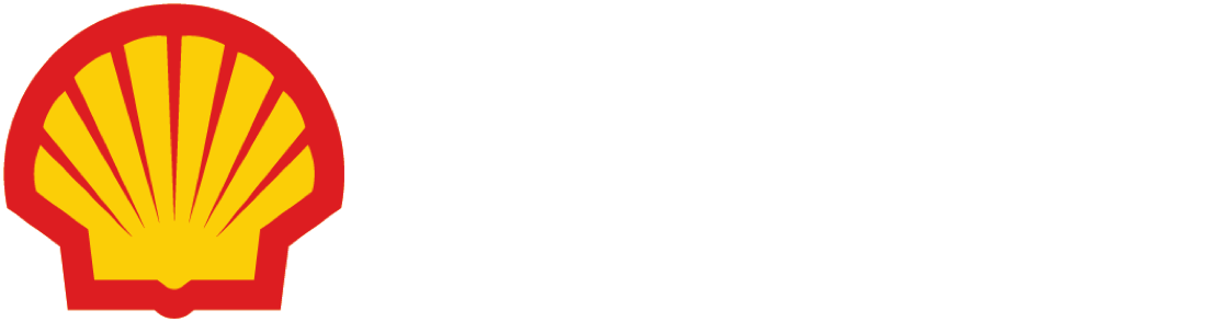 shell logo, a yellow and red seashell